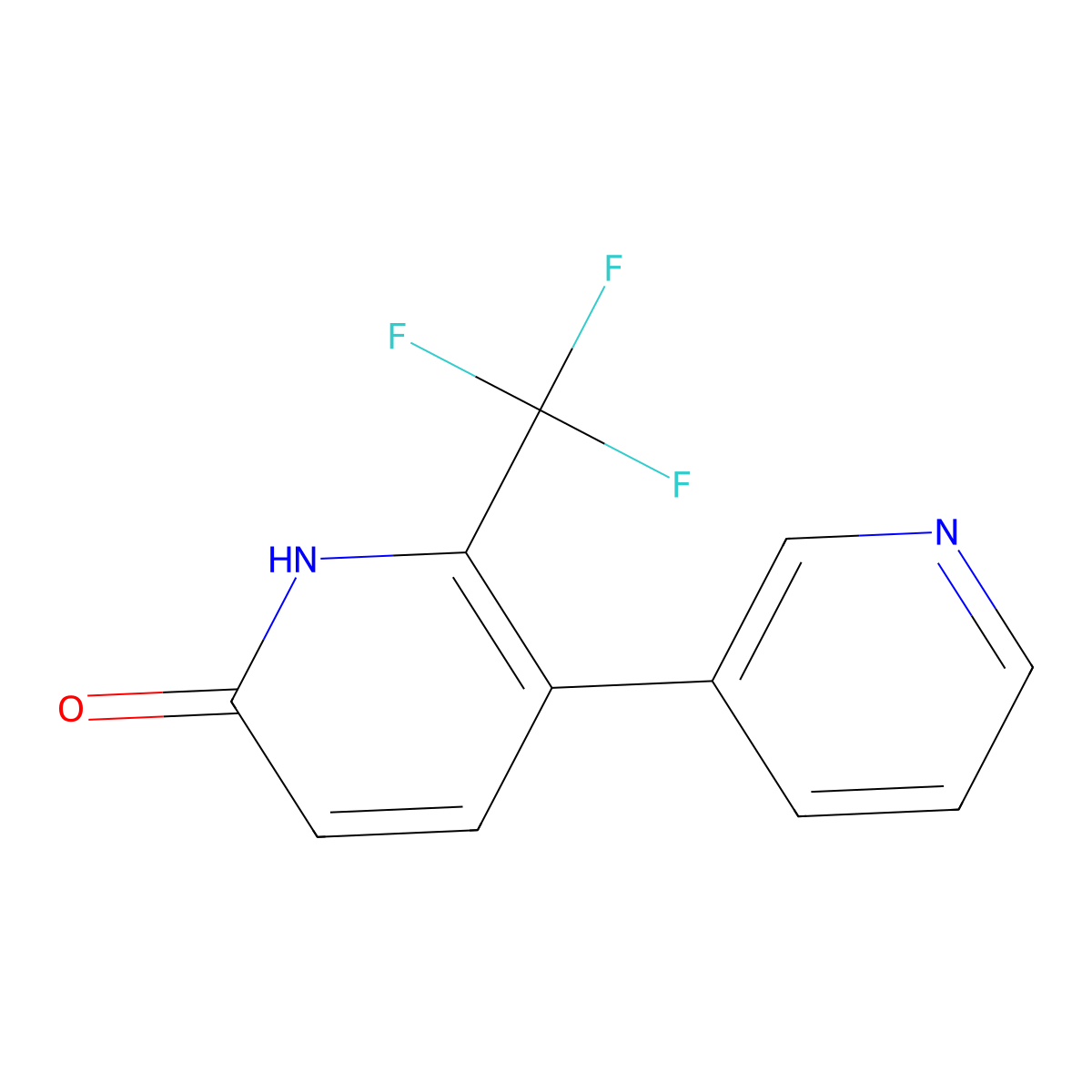 5-(Pyridin-3-yl)-6-(trifluoromethyl)pyridin-2-ol molecular structure, CAS 1214325-64-0