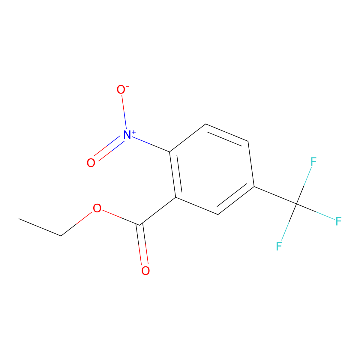 Ethyl 2-nitro-5-(trifluoromethyl)benzoate molecular structure, CAS 1214325-74-2