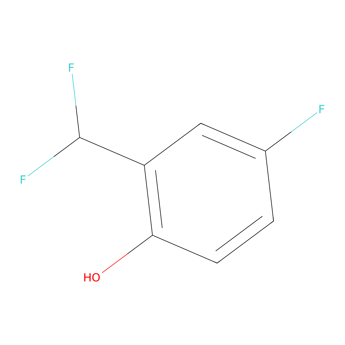 2-(Difluoromethyl)-4-fluorophenol molecular structure, CAS 1214326-61-0