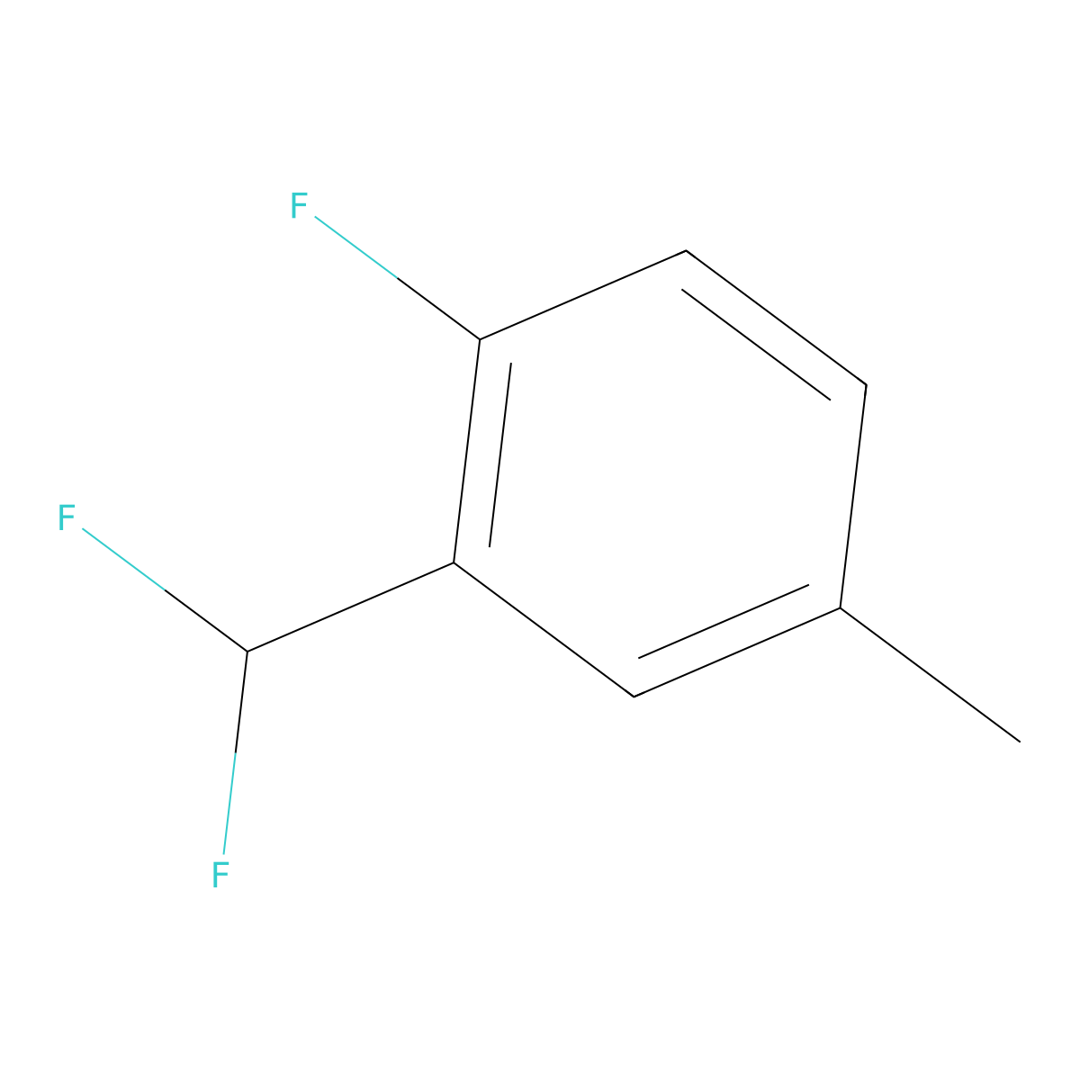 3-(Difluoromethyl)-4-fluorotoluene molecular structure, CAS 1214326-66-5