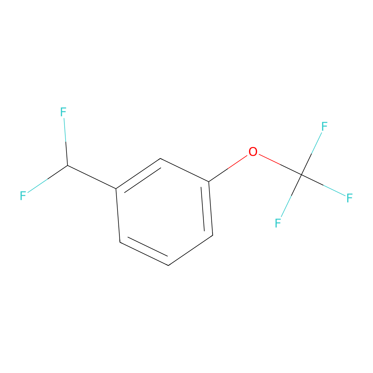 1-(Difluoromethyl)-3-(trifluoromethoxy)benzene molecular structure, CAS 1214326-70-1