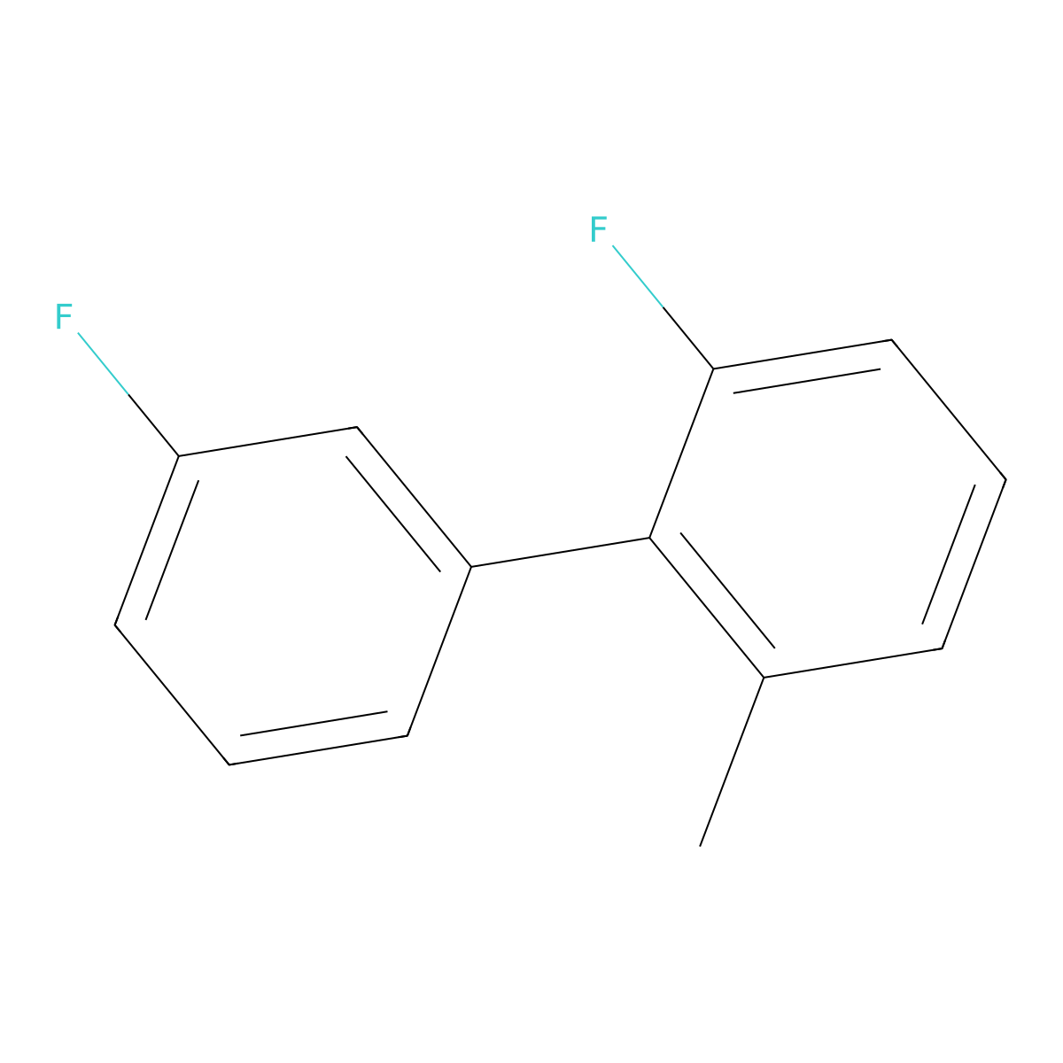 2,3'-Difluoro-6-methyl-1,1'-biphenyl molecular structure, CAS 1214327-45-3
