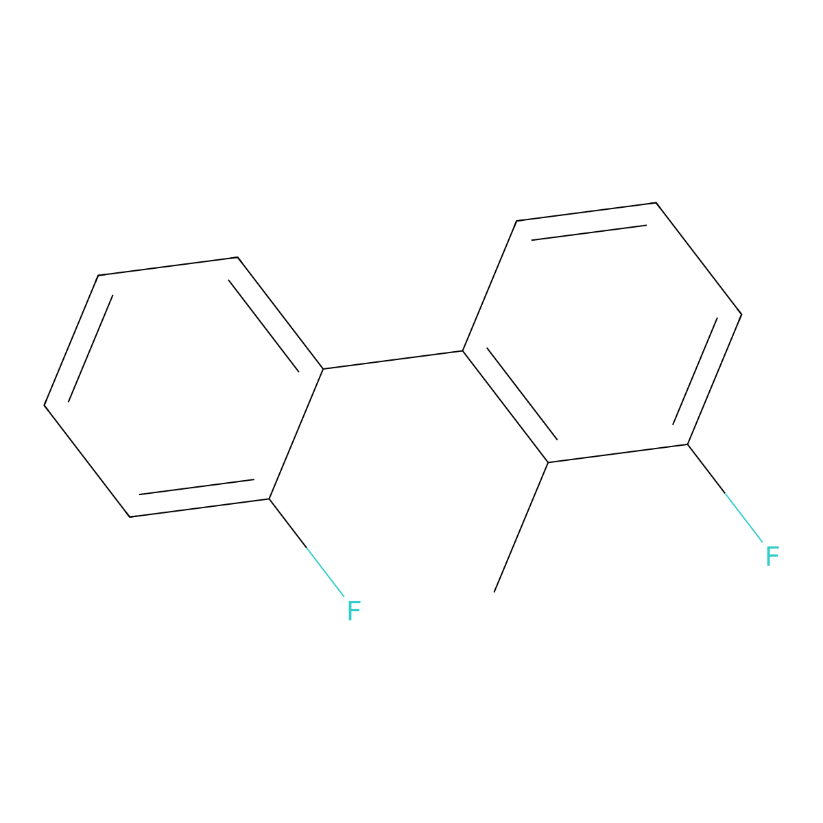 2',3-Difluoro-2-methyl-1,1'-biphenyl molecular structure, CAS 1214327-61-3