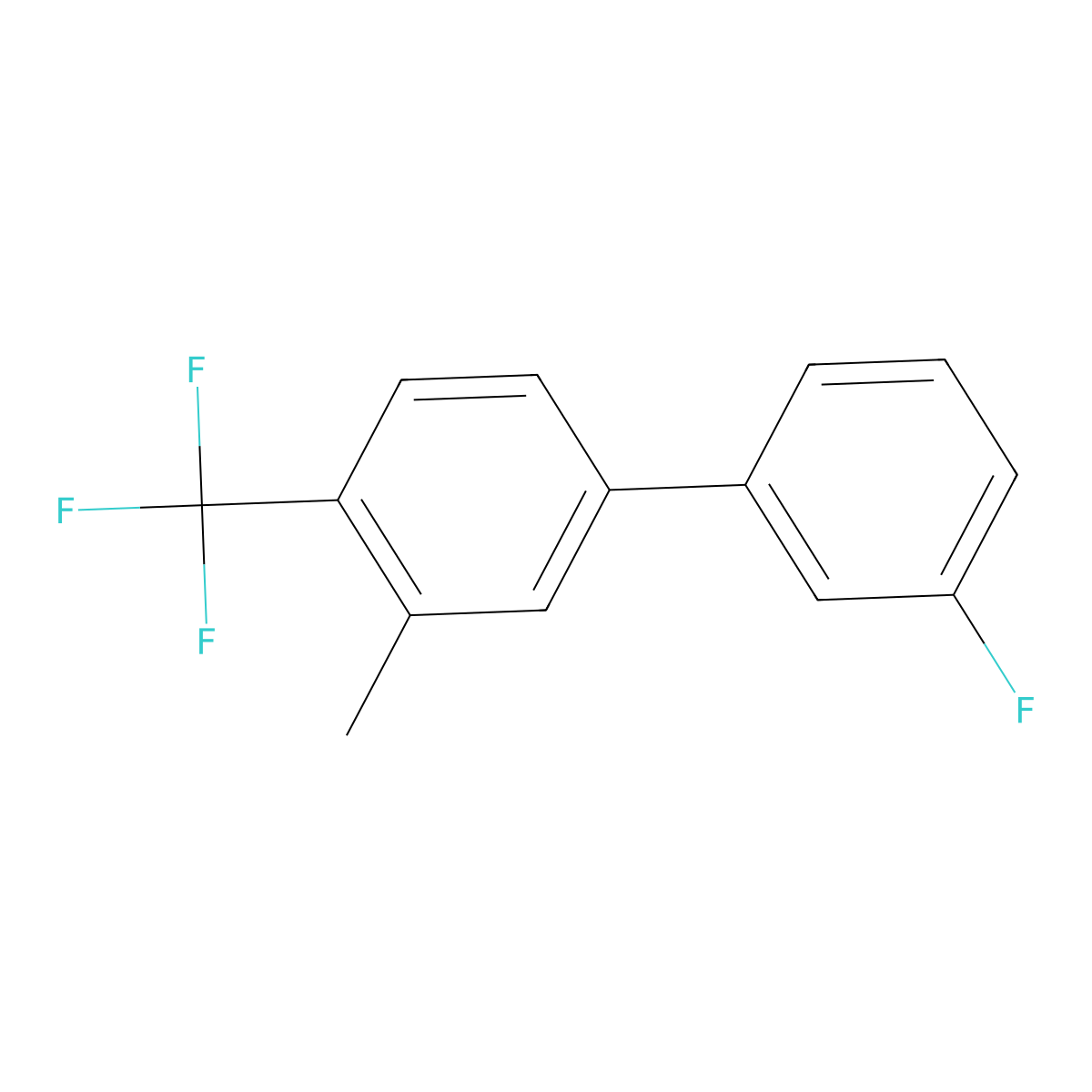 4-(3-Fluorophenyl)-2-methyl-1-(trifluoromethyl)benzene molecular structure, CAS 1214329-64-2