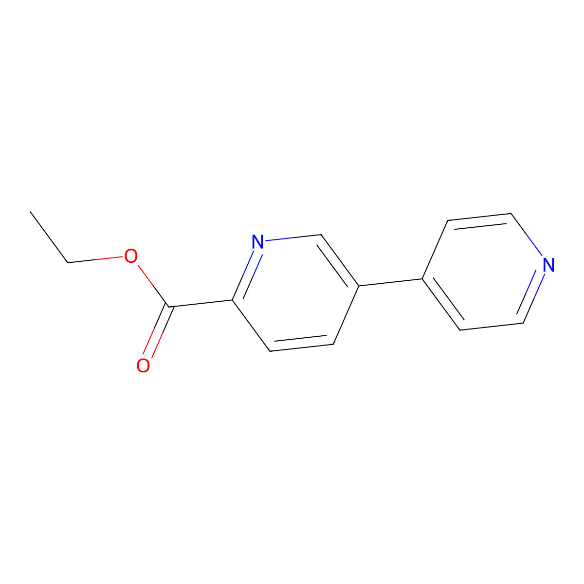 Ethyl [3,4'-bipyridine]-6-carboxylate molecular structure, CAS 1214330-13-8