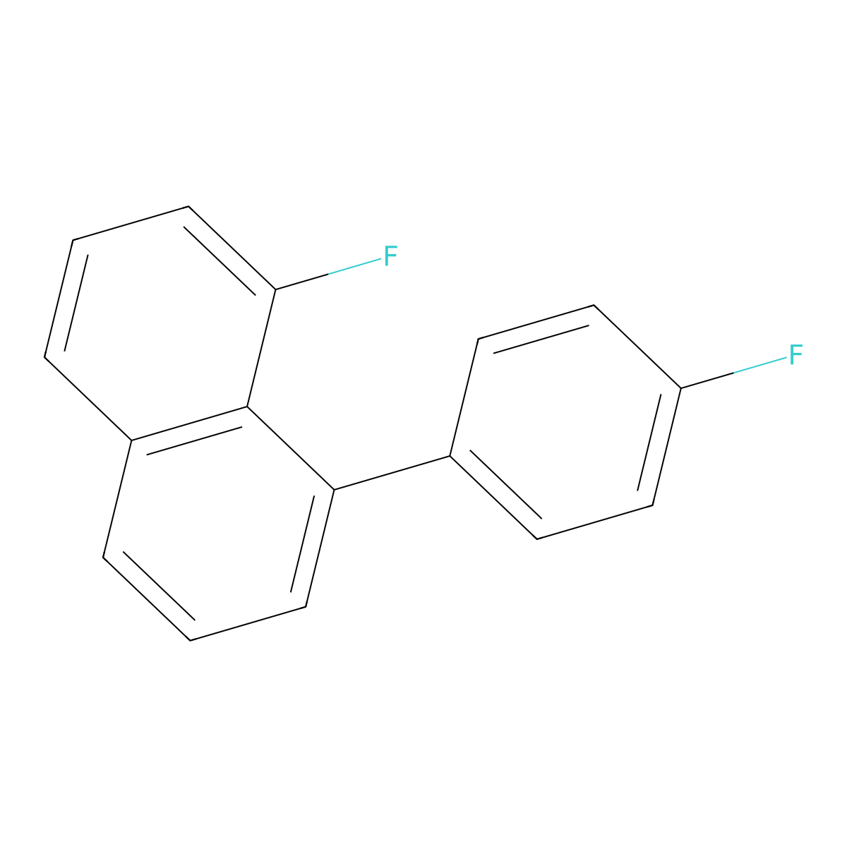 1-Fluoro-8-(4-fluorophenyl)naphthalene molecular structure, CAS 1214330-21-8