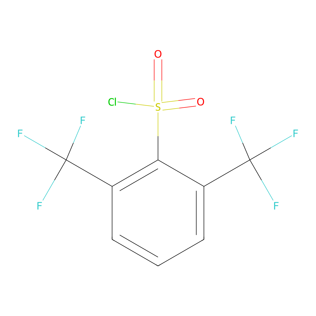 2,6-Bis(trifluoromethyl)benzenesulfonyl chloride molecular structure, CAS 1214330-86-5