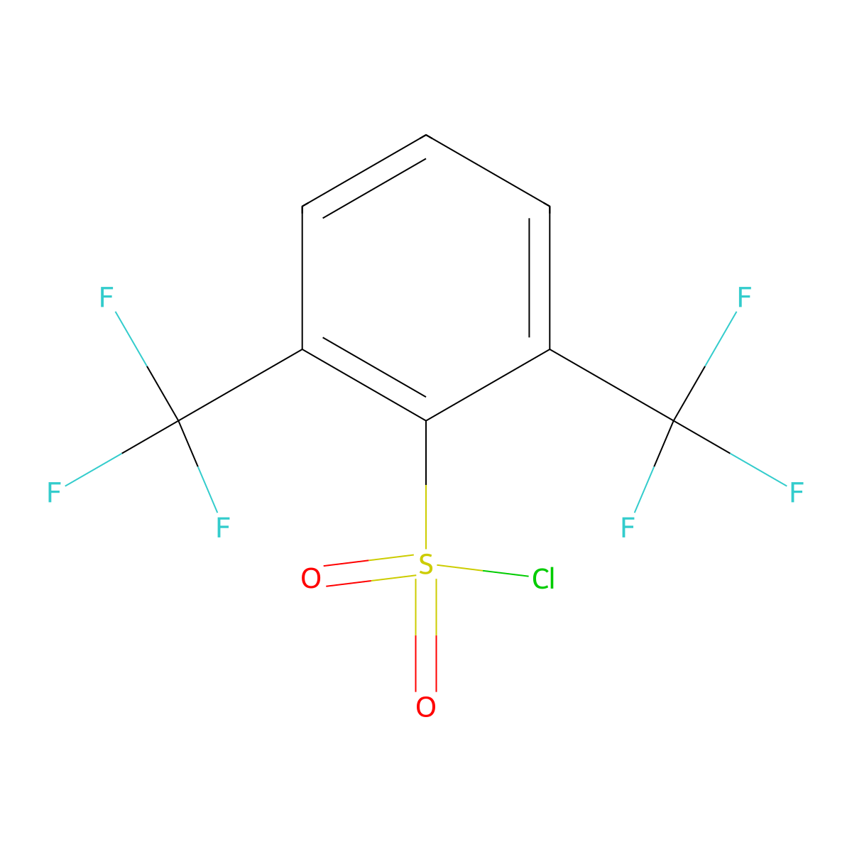 2,6-Bis(trifluoromethyl)benzenesulfonyl chloride molecular structure, CAS 1214330-86-5