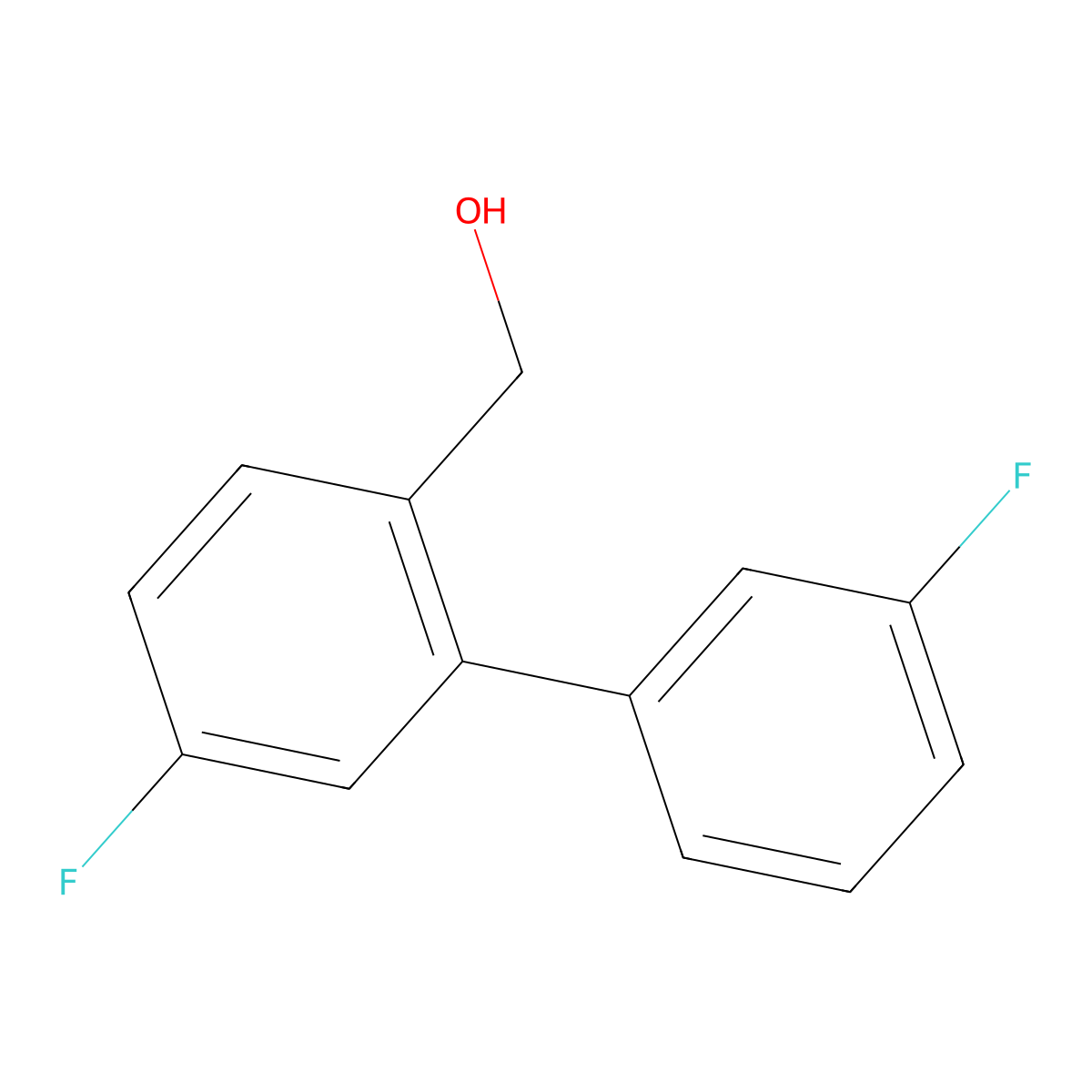 [4-Fluoro-2-(3-fluorophenyl)phenyl]methanol molecular structure, CAS 1214330-88-7