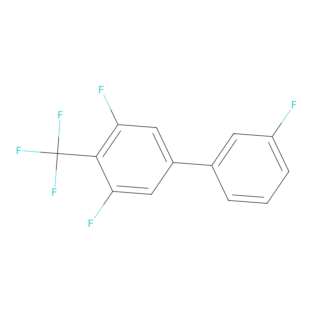 1,3-Difluoro-5-(3-fluorophenyl)-2-(trifluoromethyl)benzene molecular structure, CAS 1214331-42-6