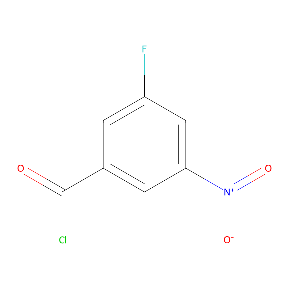 3-Fluoro-5-nitrobenzoyl chloride molecular structure, CAS 1214331-58-4