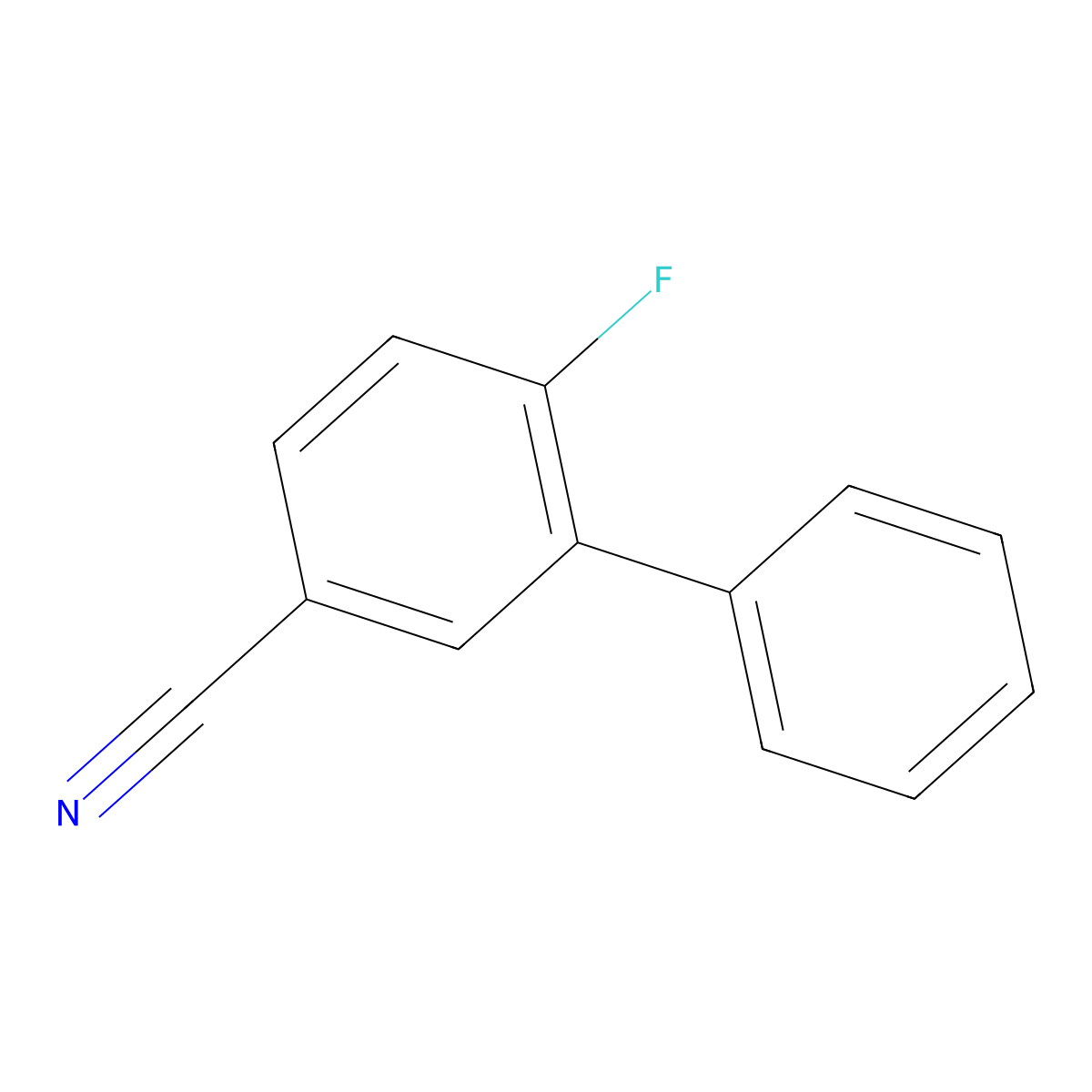6-Fluoro-[1,1'-biphenyl]-3-carbonitrile molecular structure, CAS 1214331-73-3