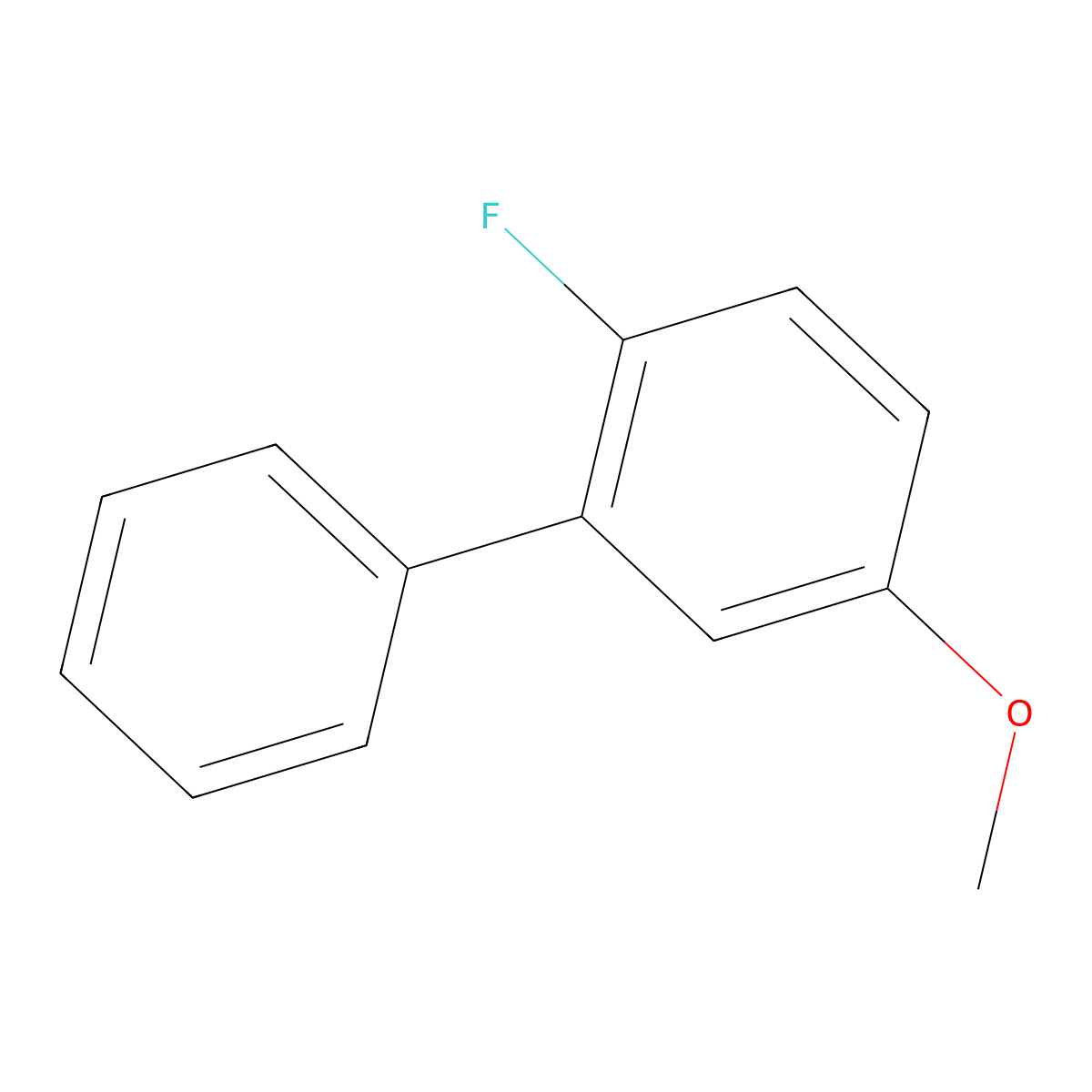 2-Fluoro-5-methoxybiphenyl molecular structure, CAS 1214331-90-4