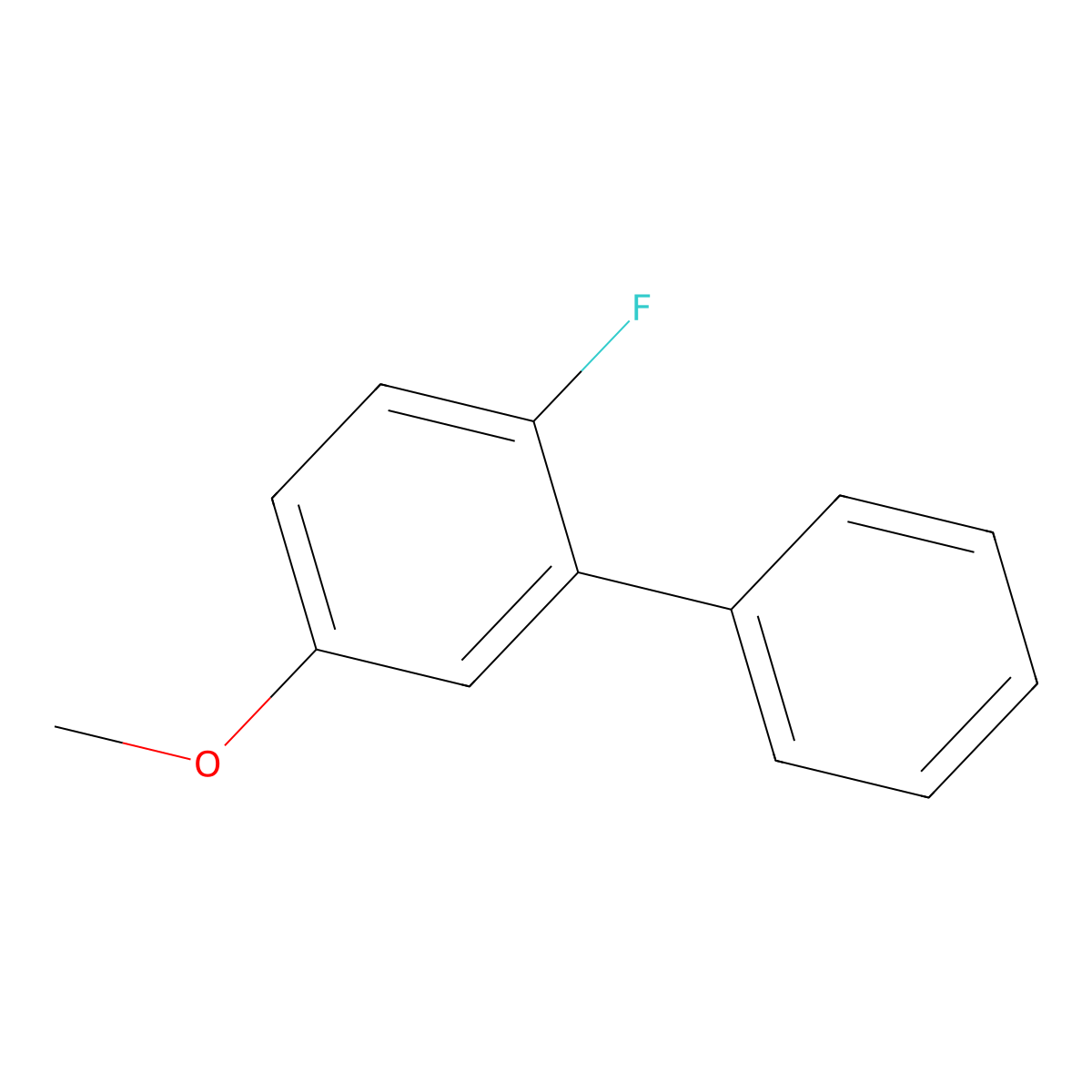 2-Fluoro-5-methoxybiphenyl molecular structure, CAS 1214331-90-4