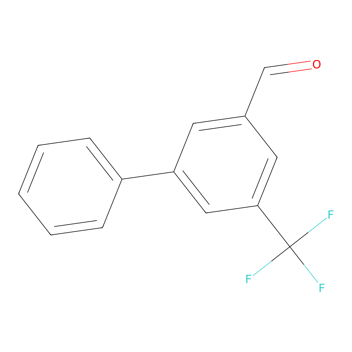 3-Phenyl-5-(trifluoromethyl)benzaldehyde molecular structure, CAS 1214331-96-0