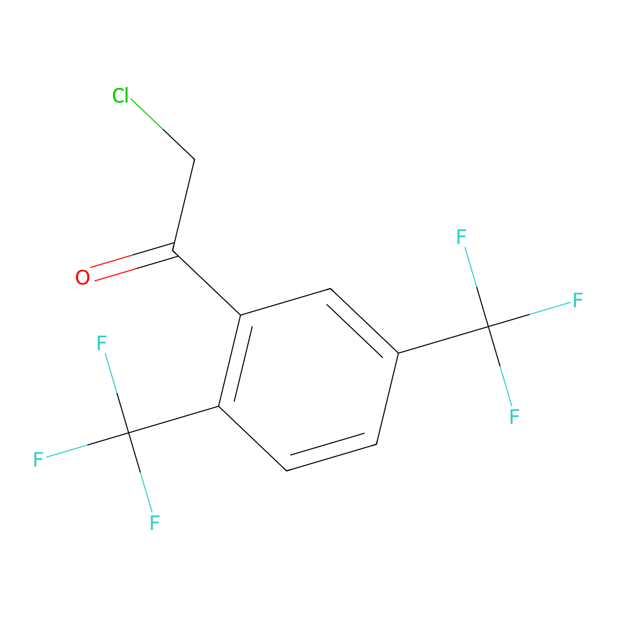 1-[2,5-Bis(trifluoromethyl)phenyl]-2-chloroethanone molecular structure, CAS 1214332-08-7