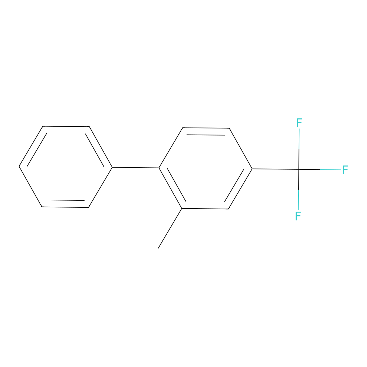 2-Methyl-4-(trifluoromethyl)-1,1'-biphenyl molecular structure, CAS 1214333-09-1