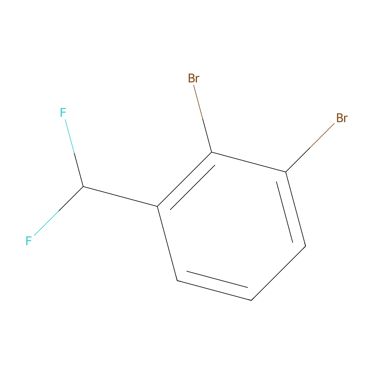 1,2-Dibromo-3-(difluoromethyl)benzene molecular structure, CAS 1214333-13-7
