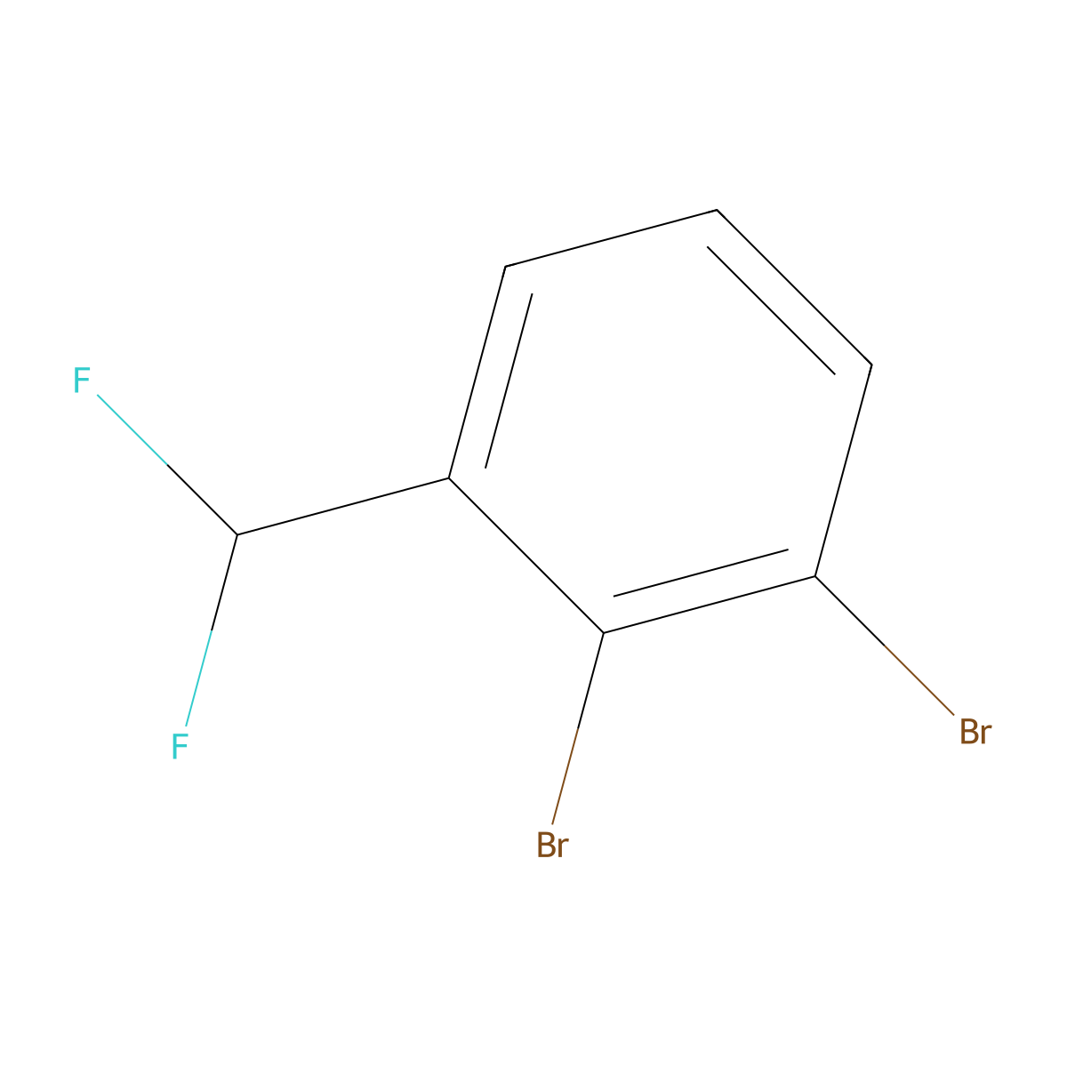 1,2-Dibromo-3-(difluoromethyl)benzene molecular structure, CAS 1214333-13-7