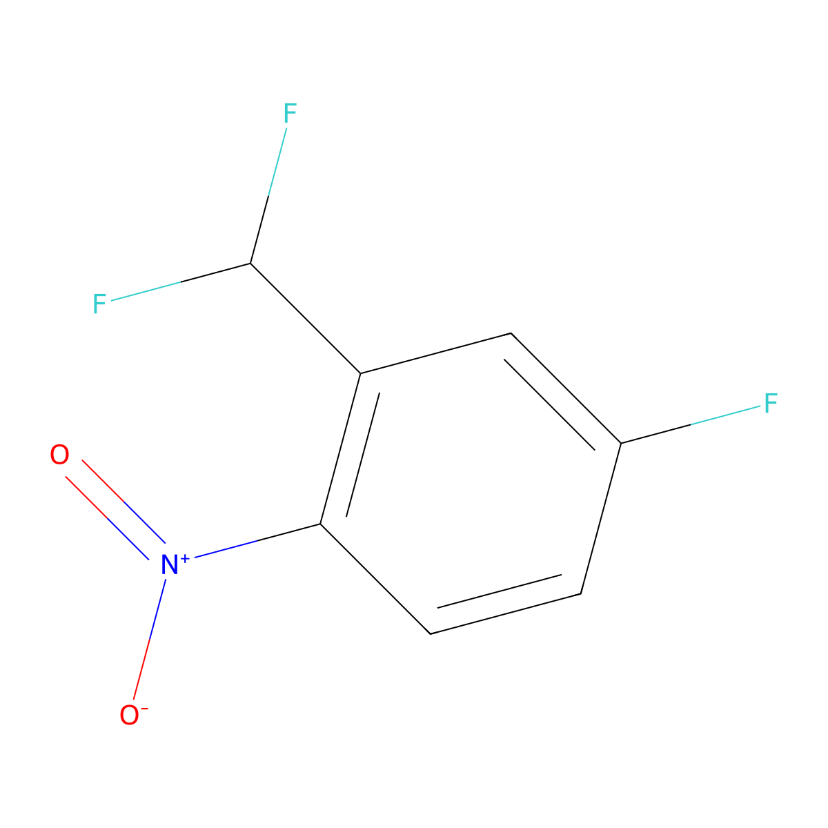 2-(Difluoromethyl)-4-fluoro-1-nitrobenzene molecular structure, CAS 1214333-17-1
