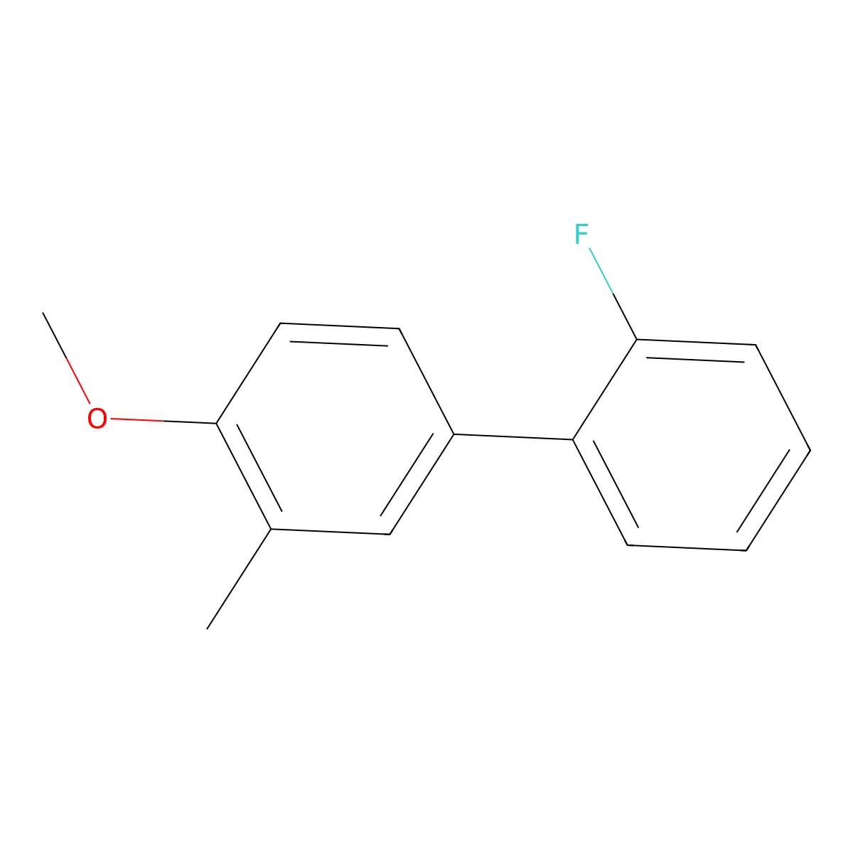 4-(2-Fluorophenyl)-1-methoxy-2-methylbenzene molecular structure, CAS 1214333-49-9