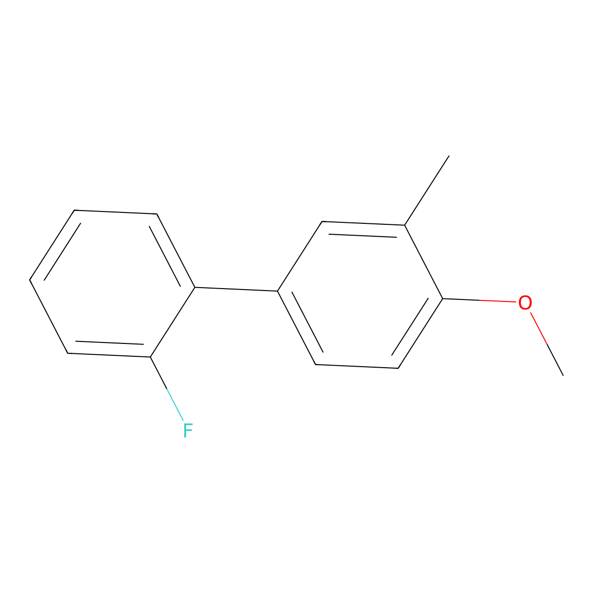 4-(2-Fluorophenyl)-1-methoxy-2-methylbenzene molecular structure, CAS 1214333-49-9