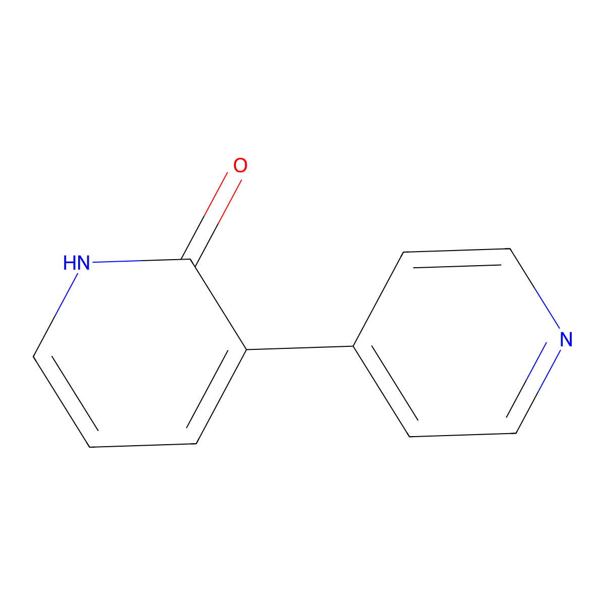 2-Hydroxy-3-(pyridin-4-yl)pyridine molecular structure, CAS 1214333-78-4