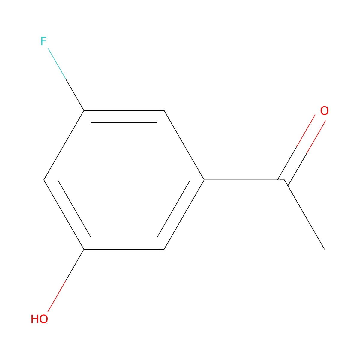 1-(3-Fluoro-5-hydroxyphenyl)ethanone molecular structure, CAS 1214333-95-5
