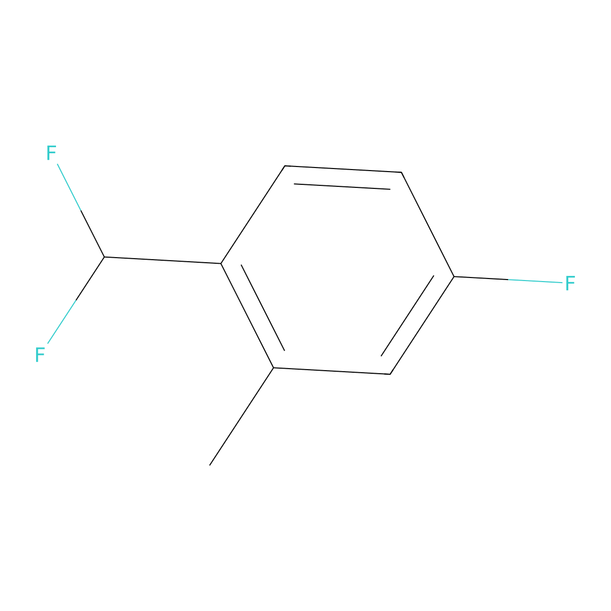 2-(Difluoromethyl)-5-fluorotoluene molecular structure, CAS 1214334-12-9