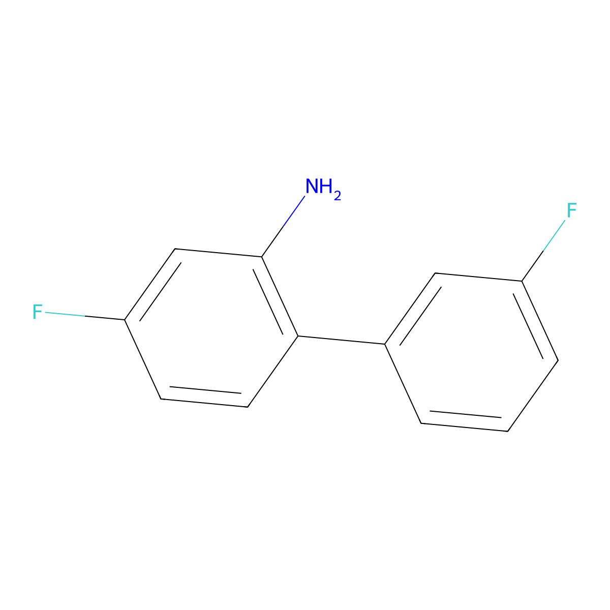 5-Fluoro-2-(3-fluorophenyl)aniline molecular structure, CAS 1214334-79-8