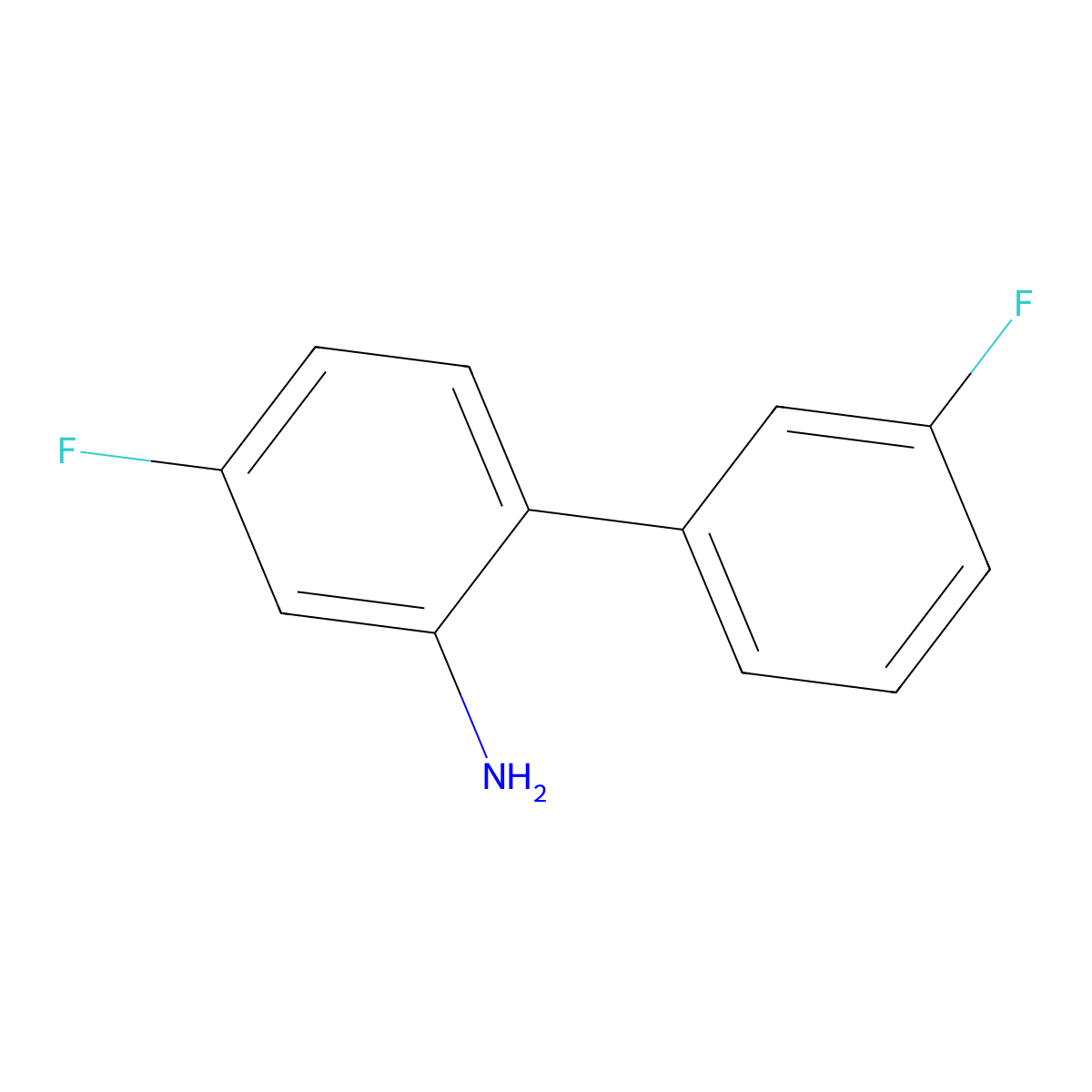 5-Fluoro-2-(3-fluorophenyl)aniline molecular structure, CAS 1214334-79-8