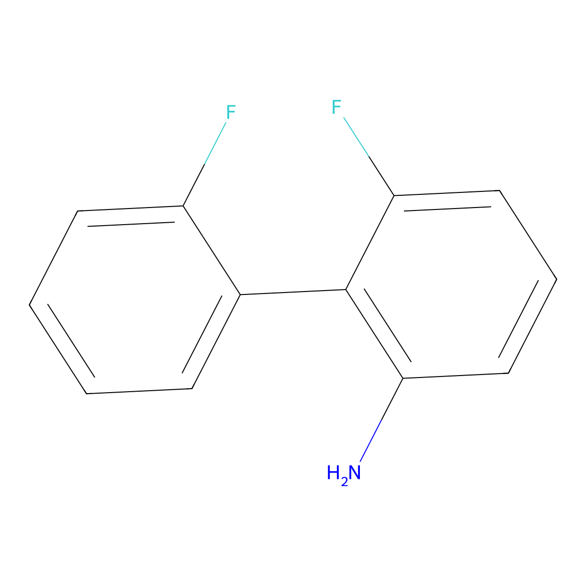 2',6-Difluorobiphenyl-2-amine molecular structure, CAS 1214335-47-3