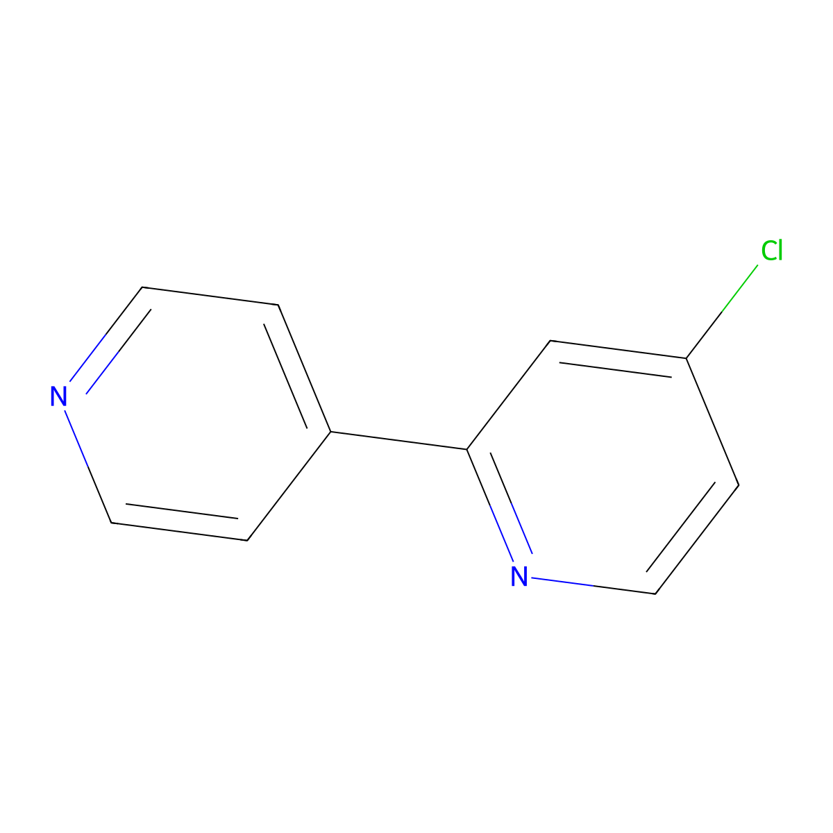 4-Chloro-2,4'-bipyridine molecular structure, CAS 1214335-54-2