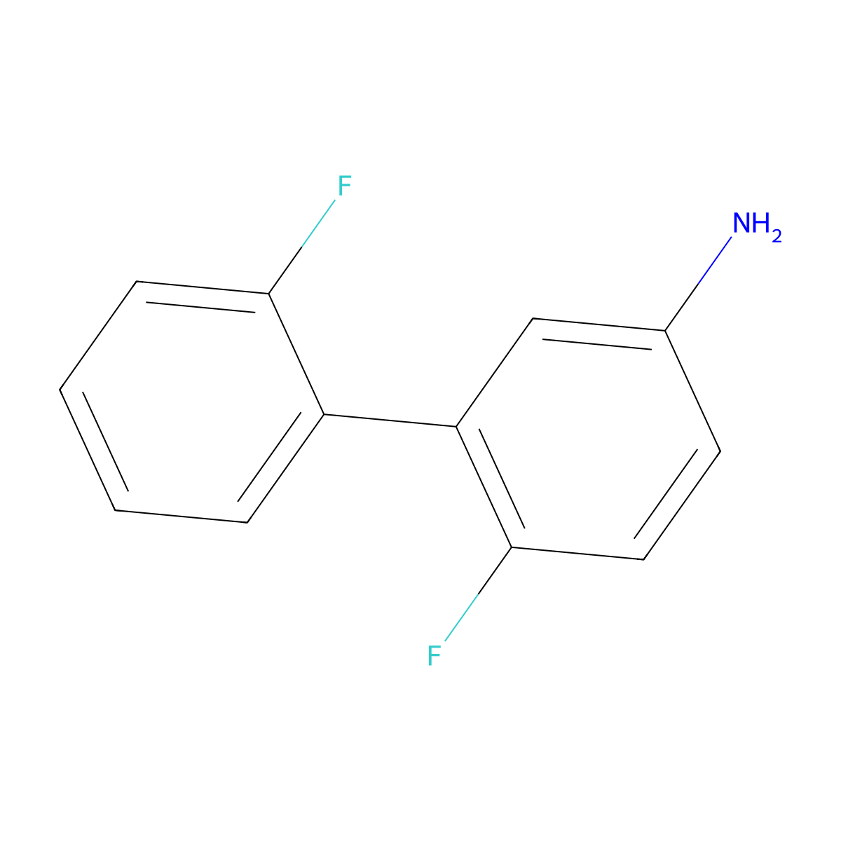 2',6-Difluoro[1,1'-biphenyl]-3-amine molecular structure, CAS 1214335-57-5