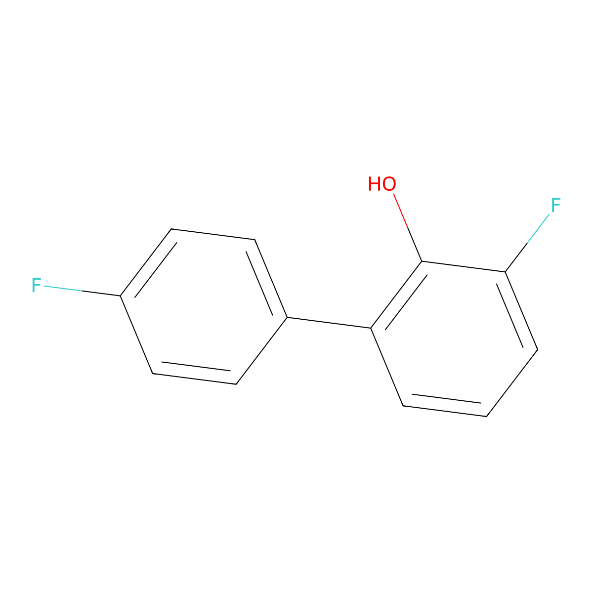 3,4'-Difluoro-[1,1'-biphenyl]-2-ol molecular structure, CAS 1214336-86-3