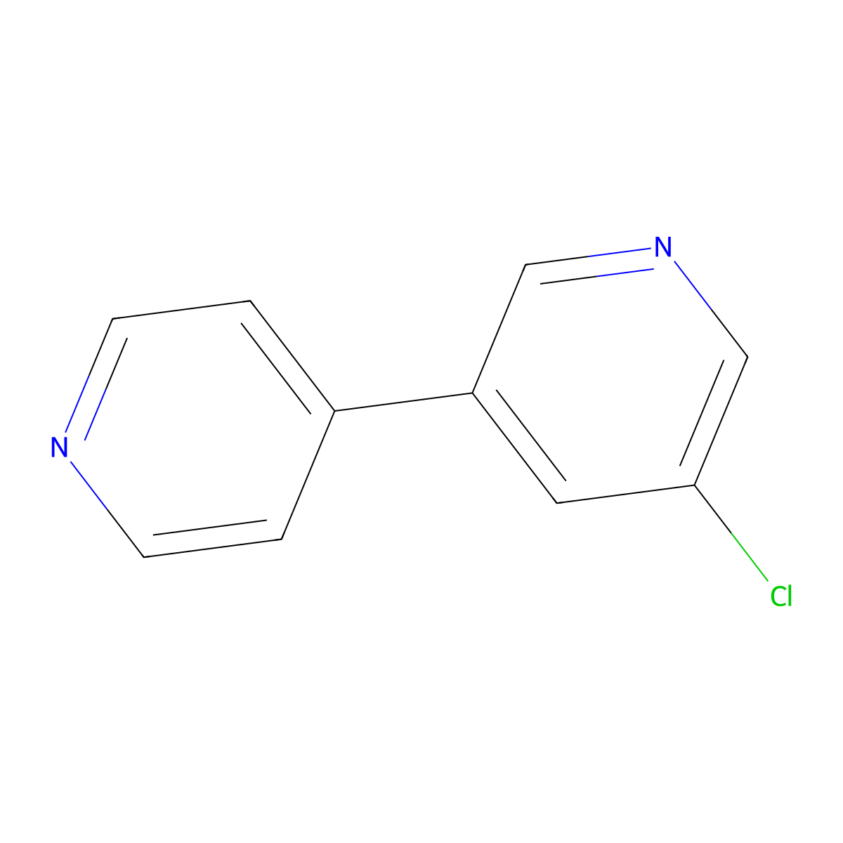 5-Chloro-3,4'-bipyridine molecular structure, CAS 1214337-56-0