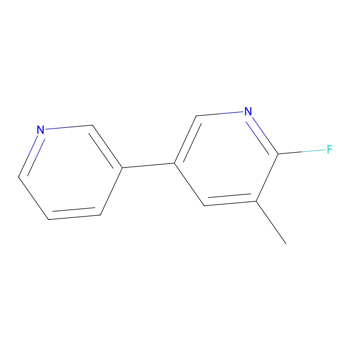 2-Fluoro-3-methyl-5-(pyridin-3-yl)pyridine molecular structure, CAS 1214339-11-3