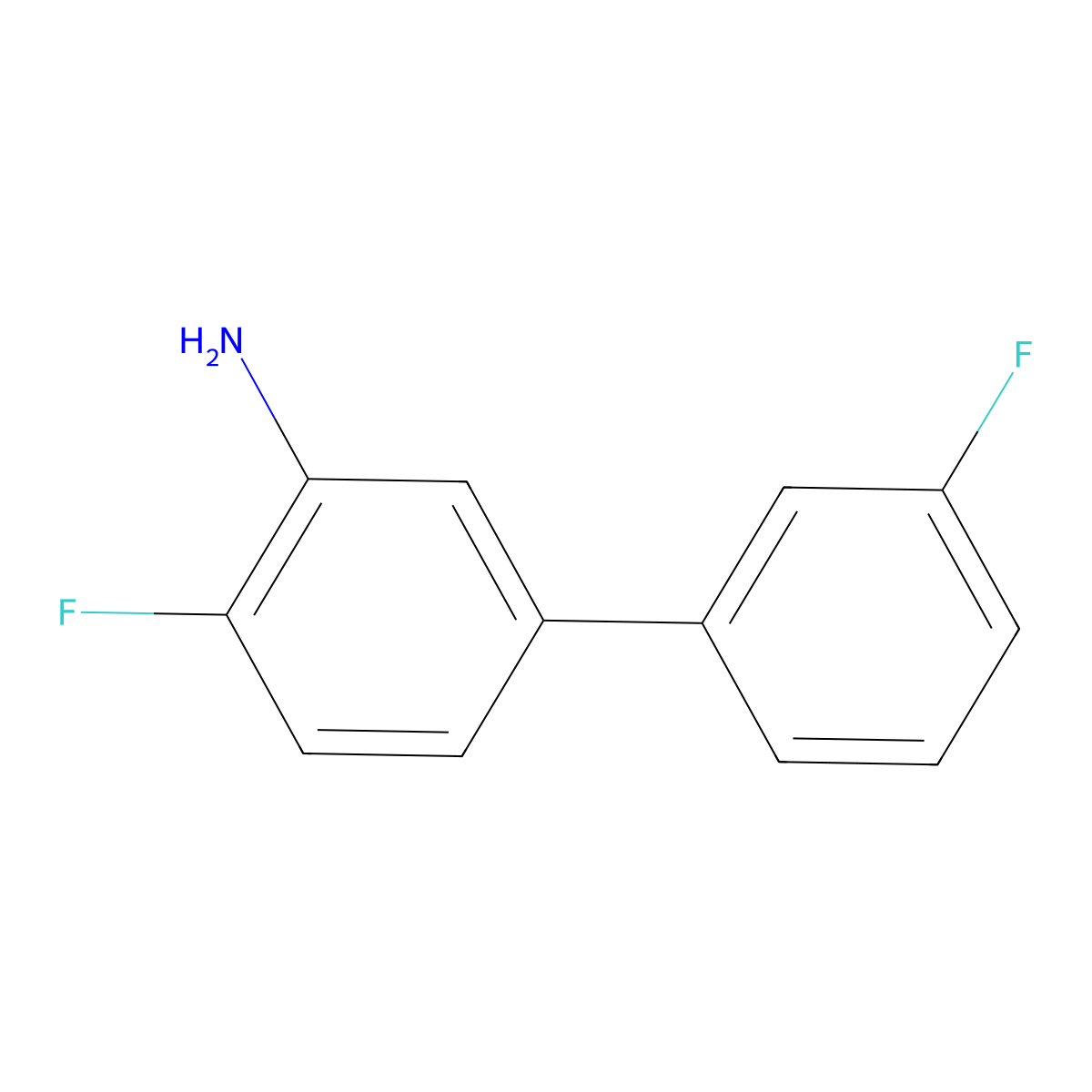3',4-Difluorobiphenyl-3-amine molecular structure, CAS 1214339-26-0