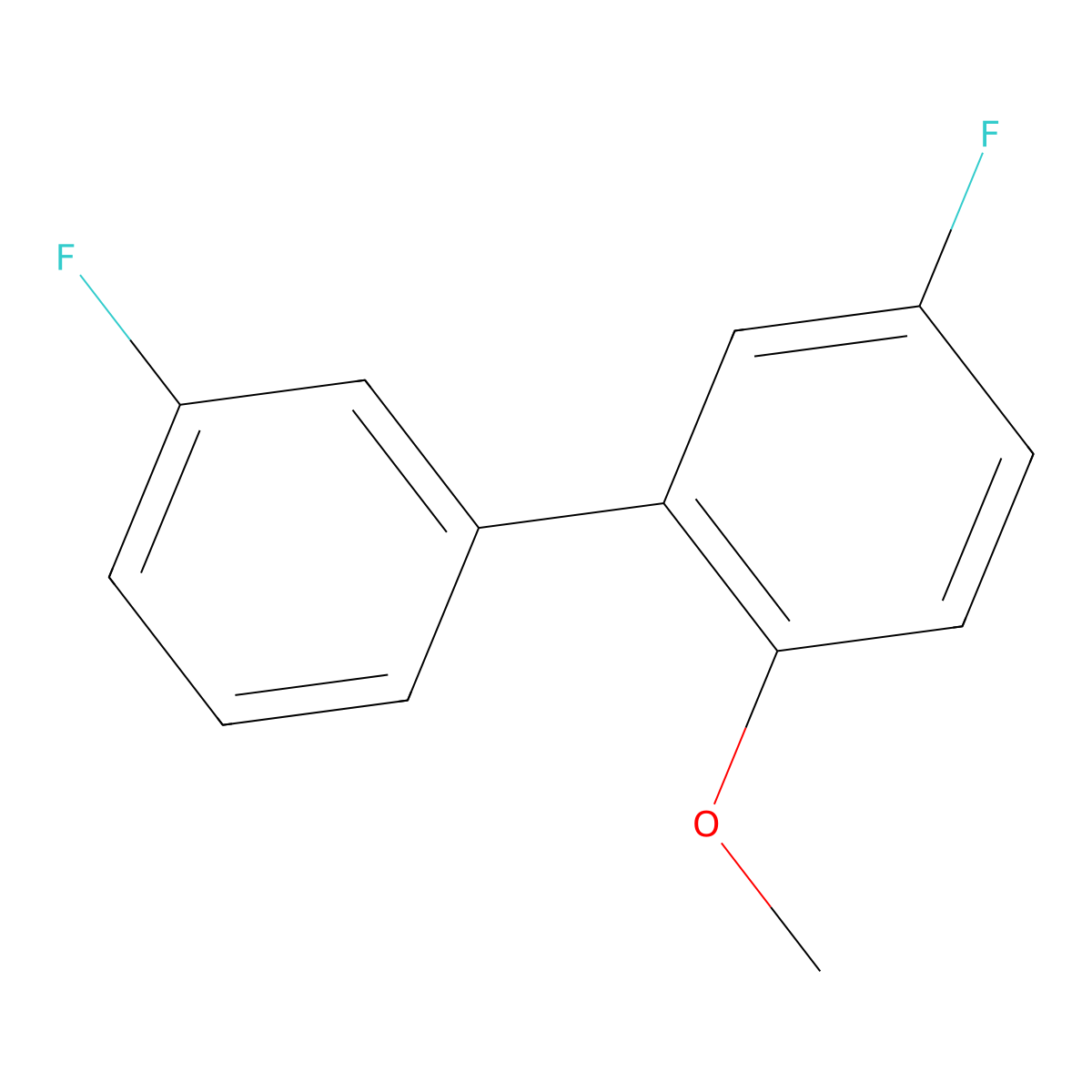 3',5-Difluoro-2-methoxy-1,1'-biphenyl molecular structure, CAS 1214339-43-1