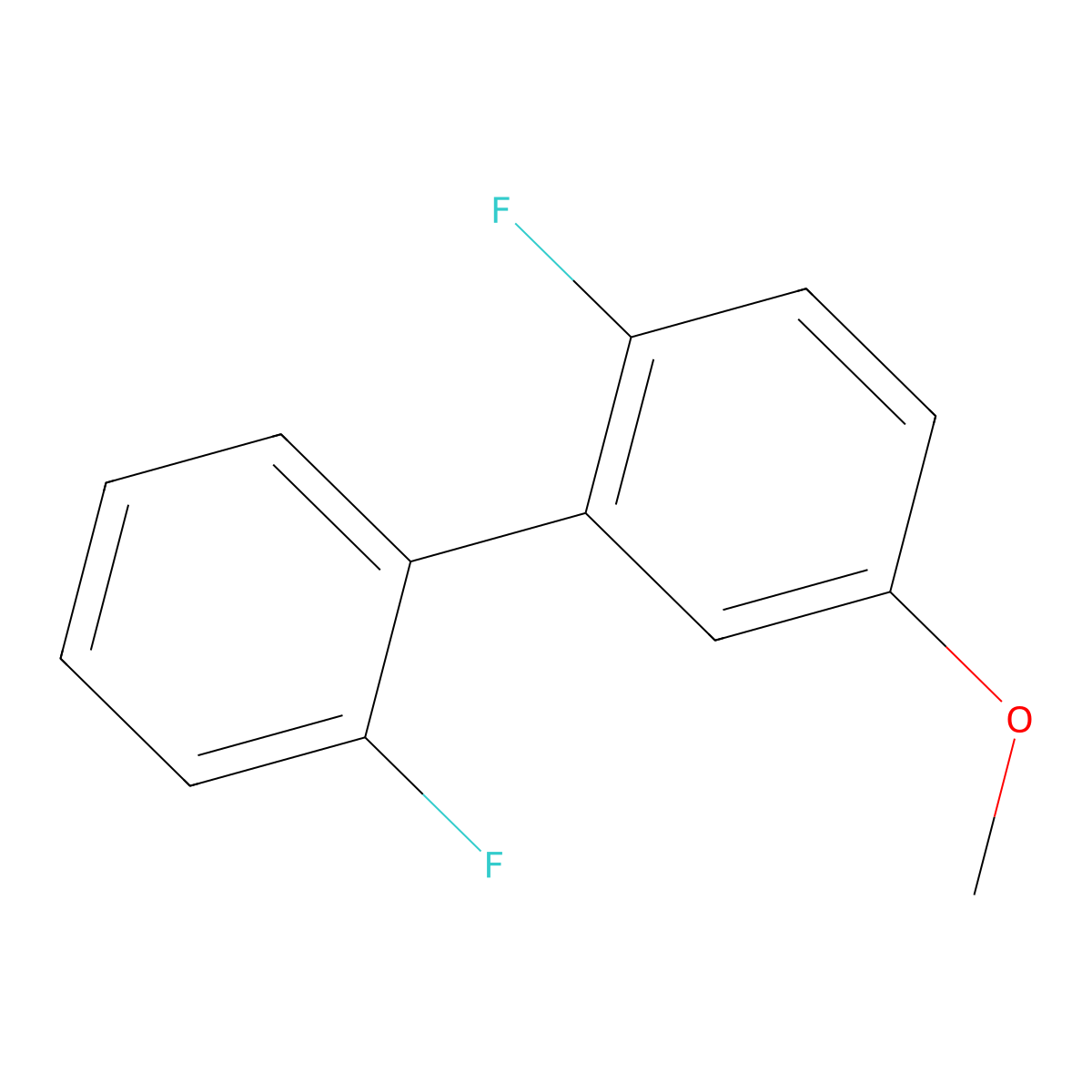 2,2'-Difluoro-5-methoxybiphenyl molecular structure, CAS 1214339-53-3