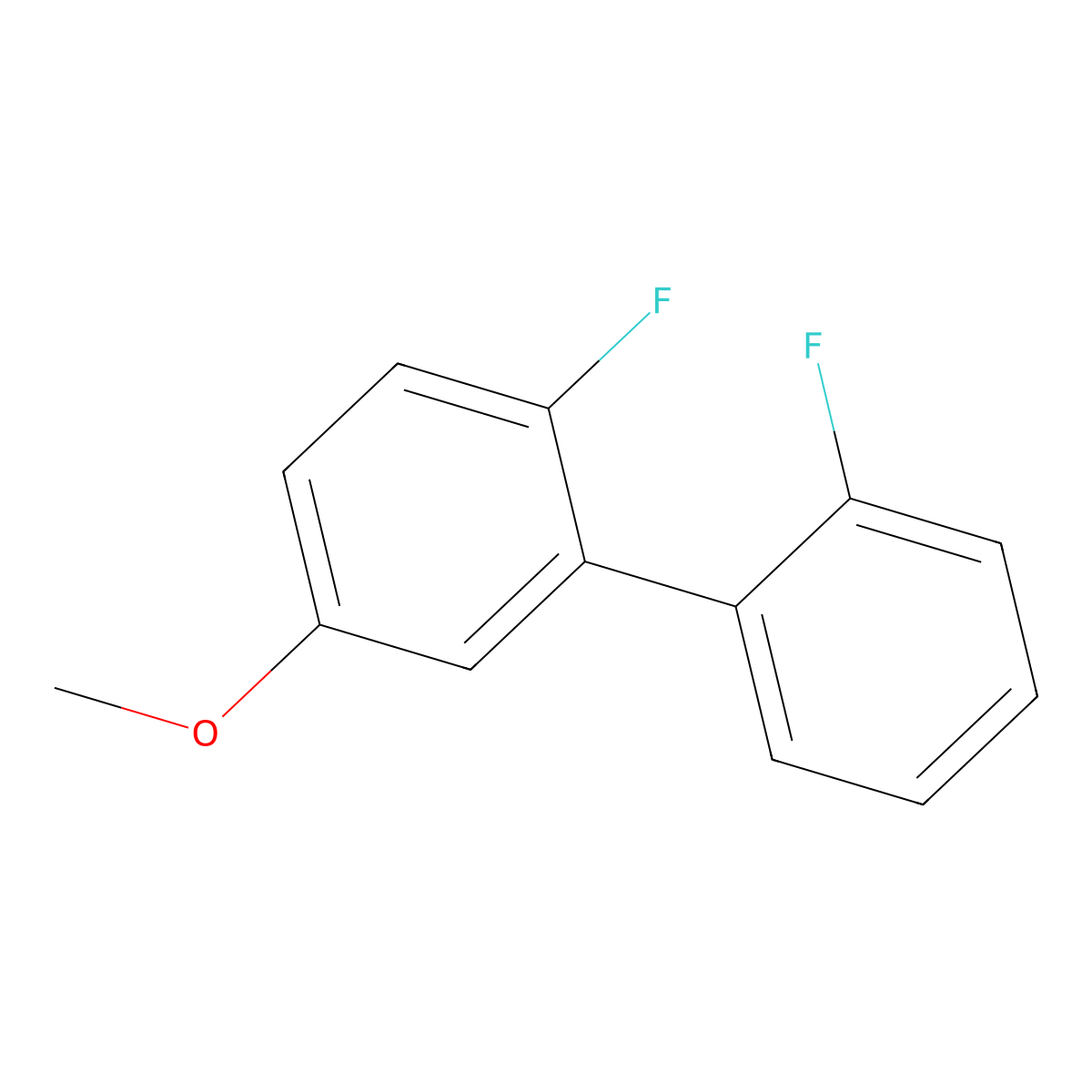 2,2'-Difluoro-5-methoxybiphenyl molecular structure, CAS 1214339-53-3