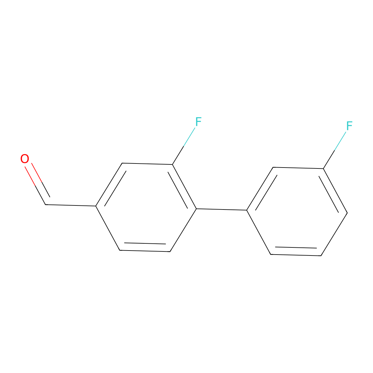 3-Fluoro-4-(3-fluorophenyl)benzaldehyde molecular structure, CAS 1214339-63-5