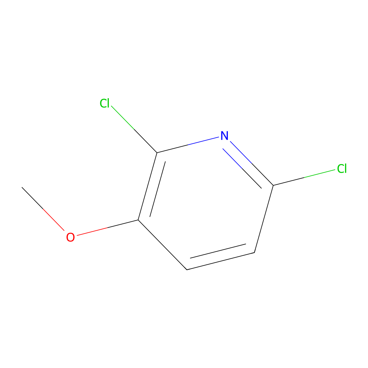 2,6-Dichloro-3-methoxypyridine molecular structure, CAS 1214340-74-5