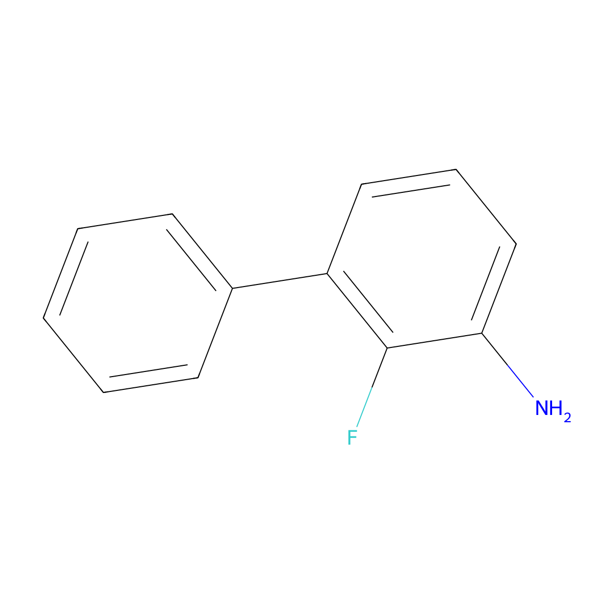 2-Fluoro-3-phenylaniline molecular structure, CAS 1214341-22-6