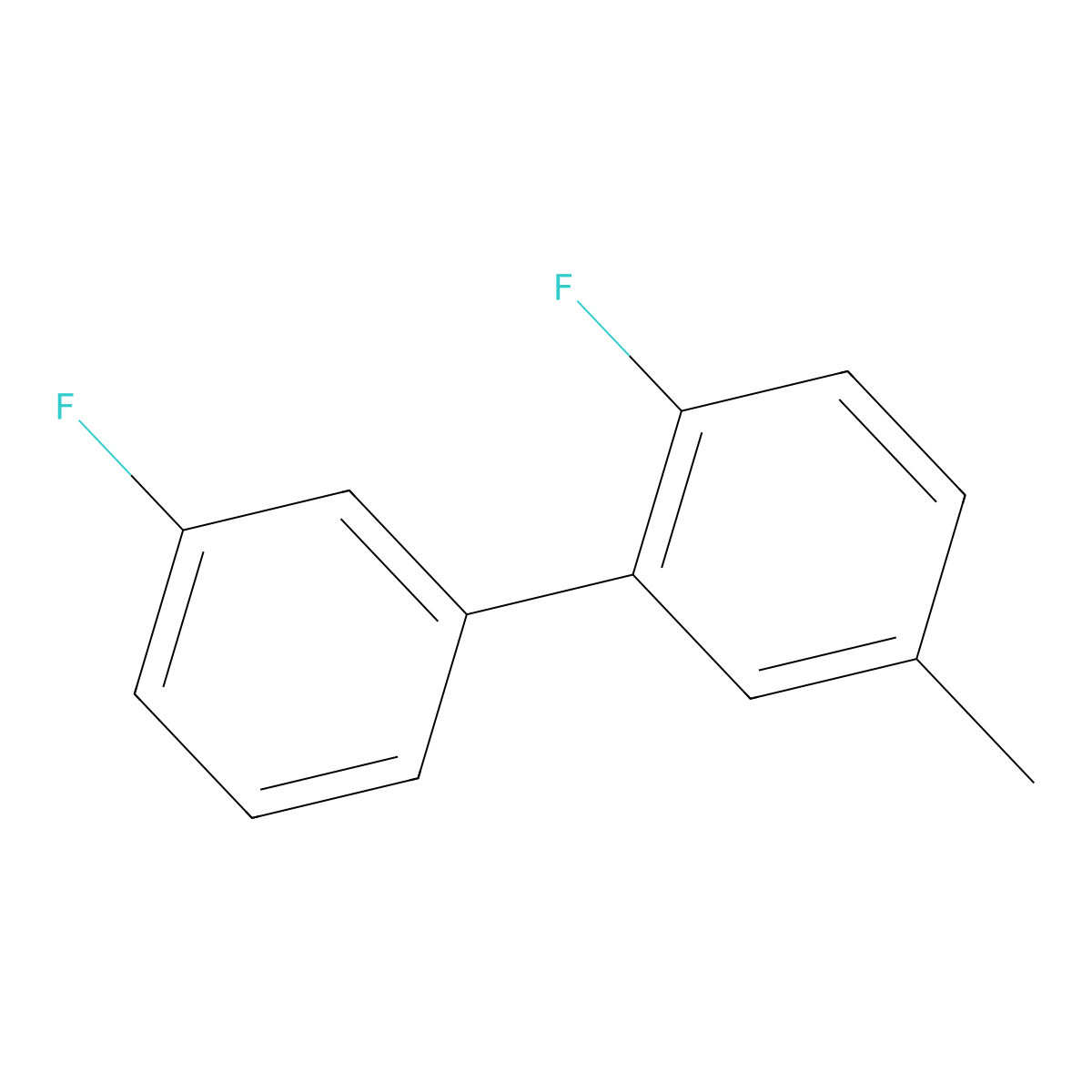 1-Fluoro-2-(3-fluorophenyl)-4-methylbenzene molecular structure, CAS 1214341-25-9