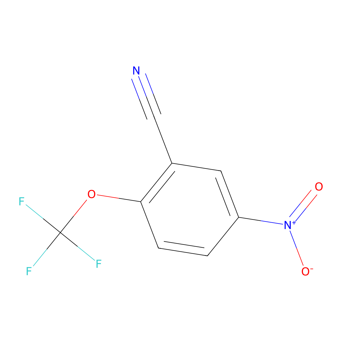 5-Nitro-2-(trifluoromethoxy)benzonitrile molecular structure, CAS 1214341-32-8