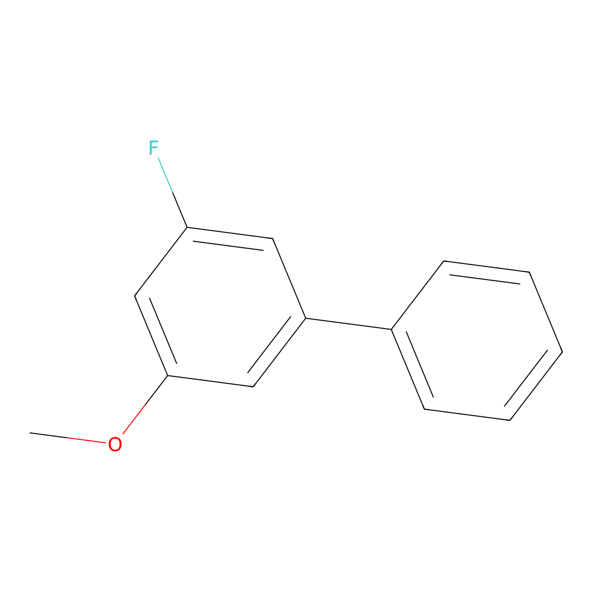 3-Fluoro-5-methoxy-1,1'-biphenyl molecular structure, CAS 1214342-20-7