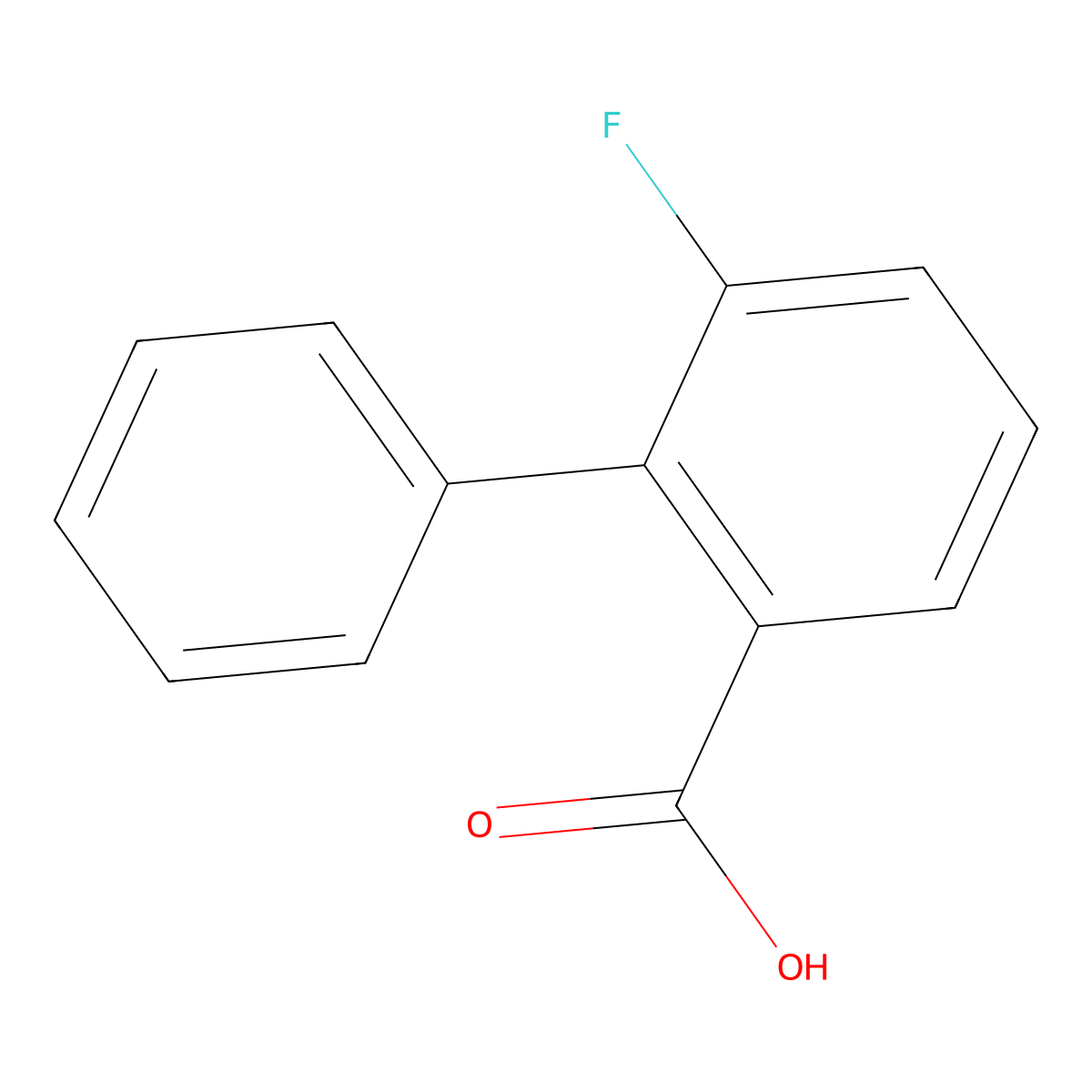 3-Fluoro-2-phenylbenzoic acid molecular structure, CAS 1214342-52-5