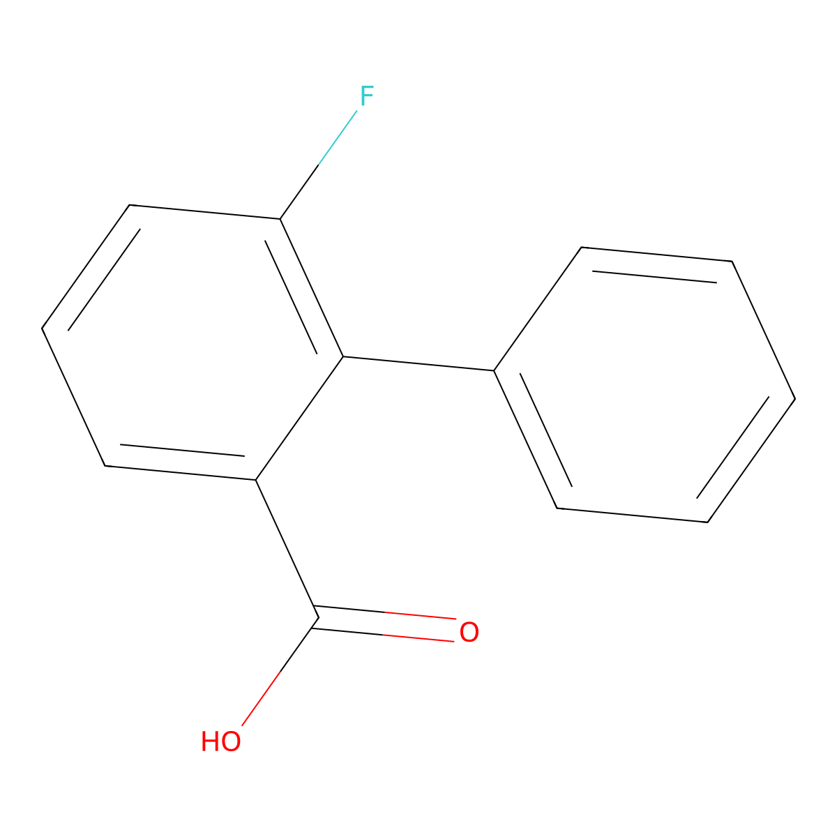 3-Fluoro-2-phenylbenzoic acid molecular structure, CAS 1214342-52-5