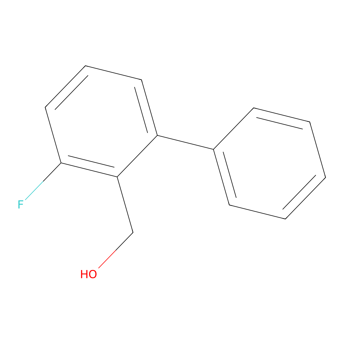 (2-Fluoro-6-phenylphenyl)methanol molecular structure, CAS 1214342-59-2